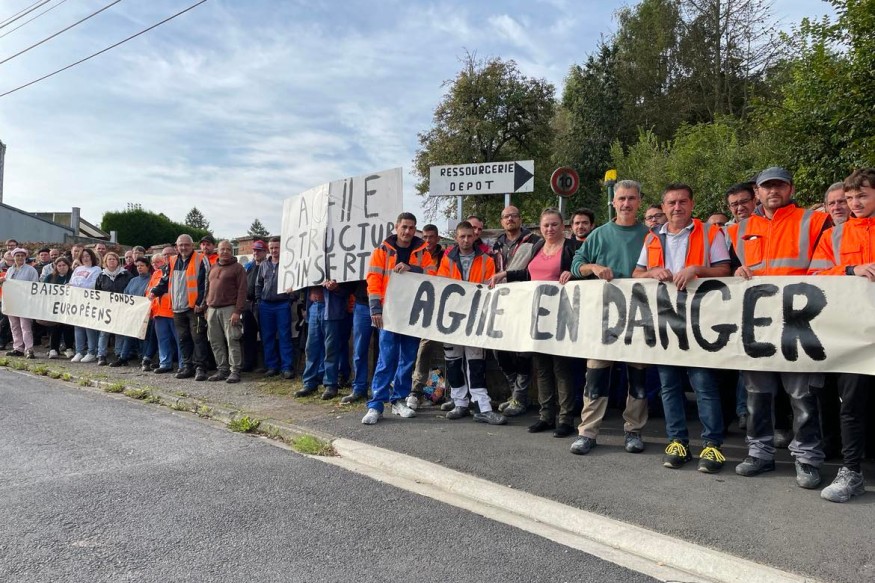 Une centaine de personnes en grève chez AGIIE à Maubeuge hier, pourquoi ?